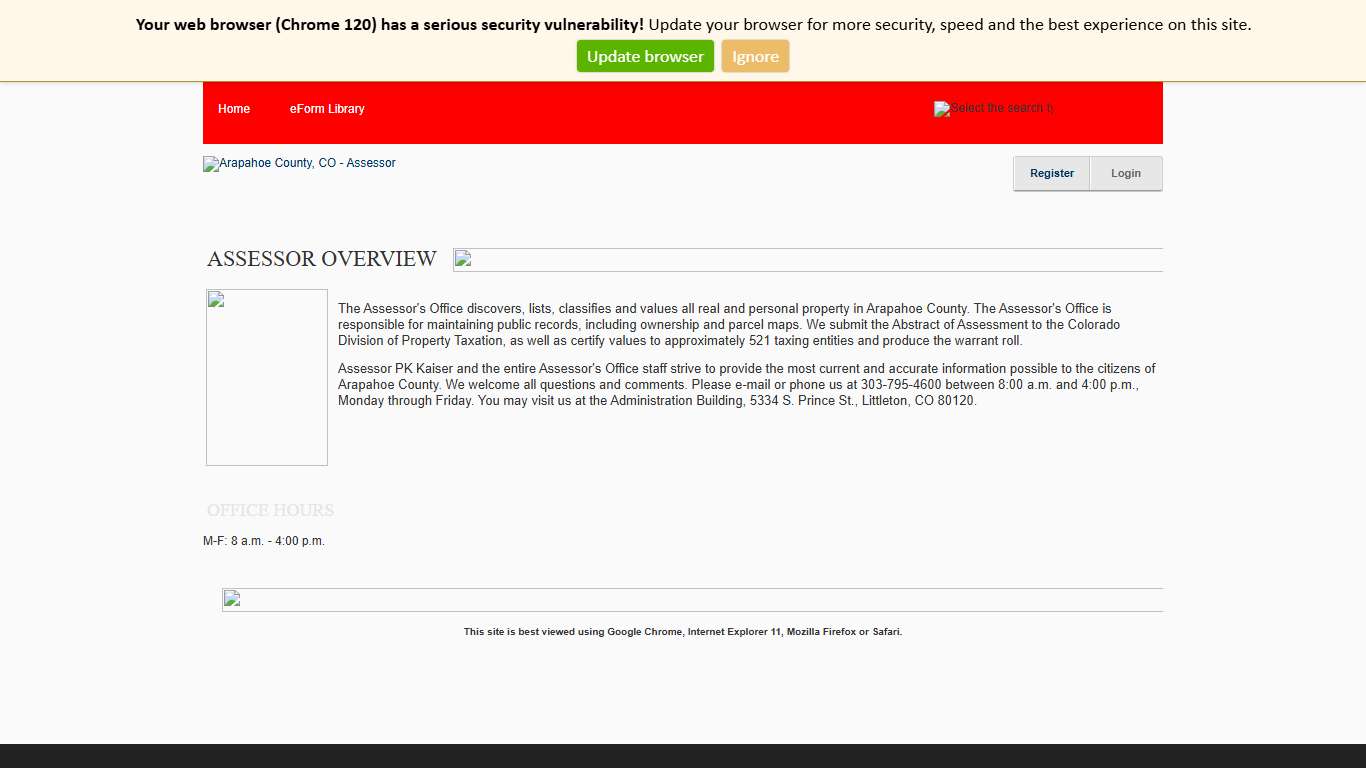 Arapahoe County, CO - Assessor > Home