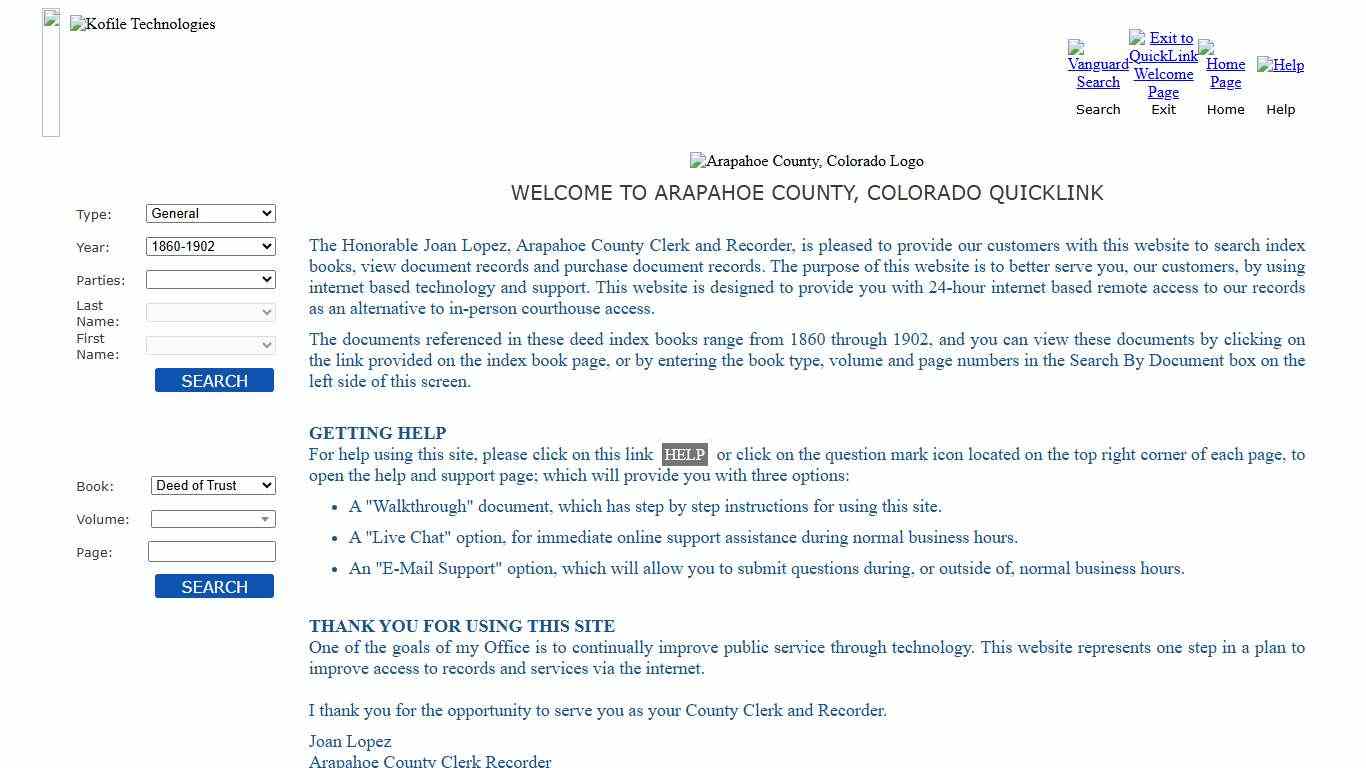 QuickLink - Arapahoe County, Colorado